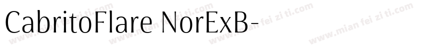 CabritoFlare NorExB字体转换